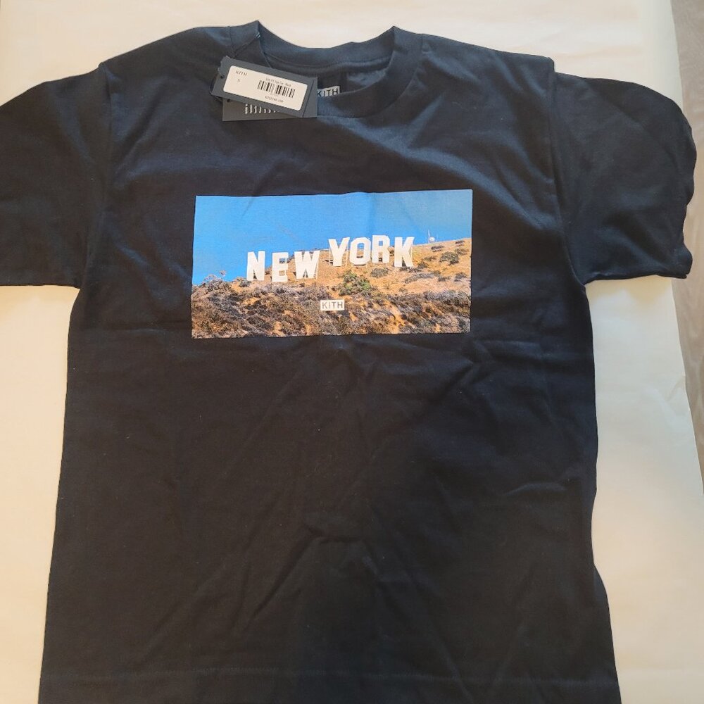 Kith NY Hollywood Sign Black Short Sleeve Tee Extremely Rare LA Exclusive Size S